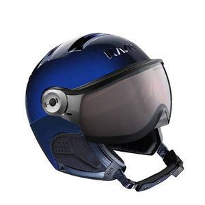 kask chrome blue skihelm met vizier photochromic