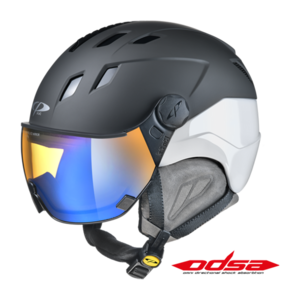 41226_Cp_Corao_skihelm_vizier_zwart-wit_pol_vario