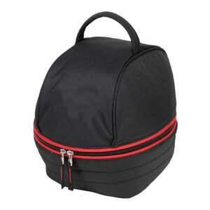 skihelm en skibril tas zwart rood